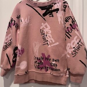Graphic Pink Sweatshirt